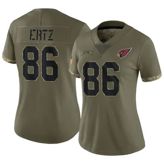 Limited Women's Zach Ertz White/Pink Jersey - #86 Football